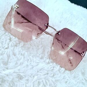 Fendi Pink Square Sunglasses